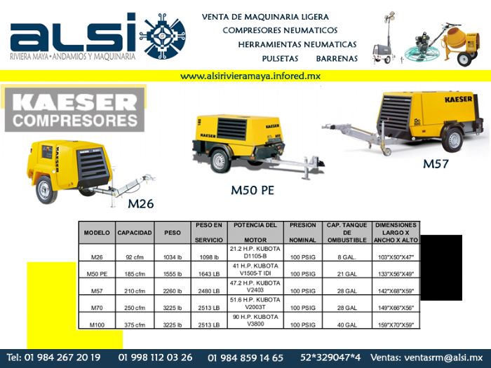 VENTA DE COMPRESOR NEUMATICO 185 PSI